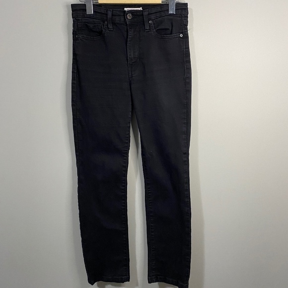 Levi's Denim - Levi Strauss 724 High Rise Straight Women's Black Wash Jeans Size 27